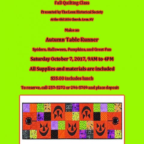 Leon's Fall Quilt Class