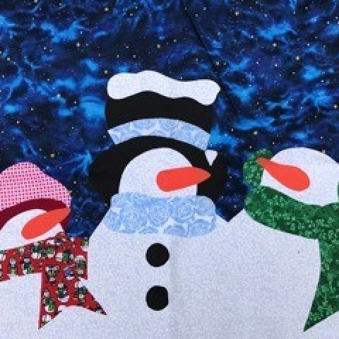 Leon Historical Society's Snowman Door Hanging Quilting Class 2018