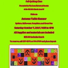 Leon's Fall Quilt Class