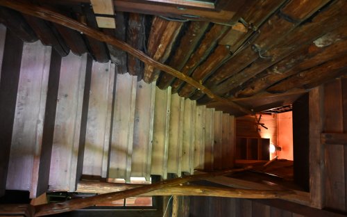 Stairway at the Chestnut Cabin