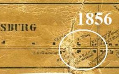 Map of Perrysburg showing Samuel Patch's location 