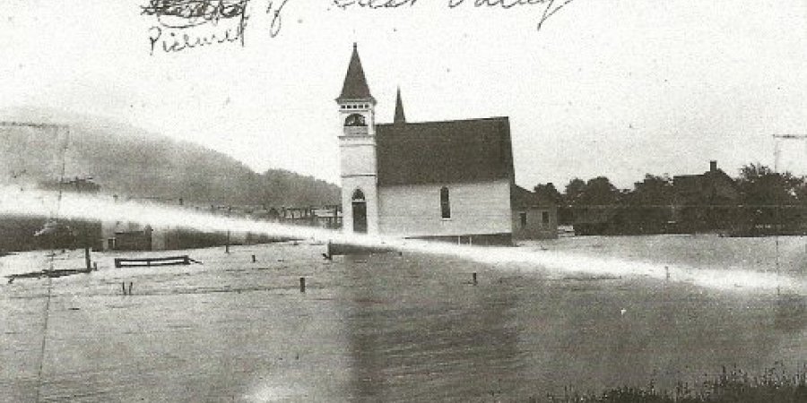 Flooding in Great Valley   Era unknown
