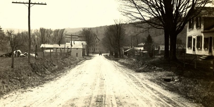 Road down to the Woolen Mill in Otto, NY