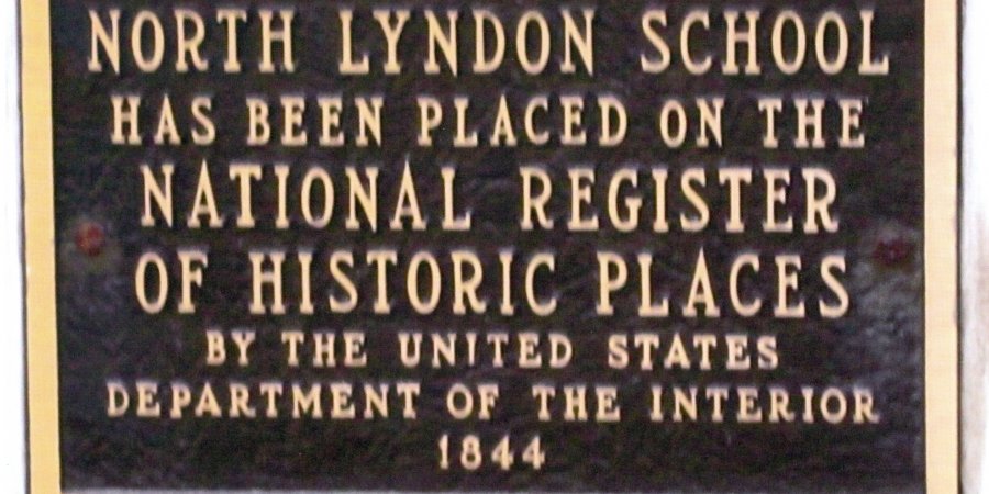 North Lyndon schoolhouse named Historic Place in 1844