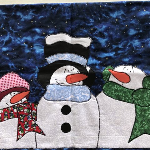 Leon Historical Society's Snowman Door Hanging Quilting Class 2018