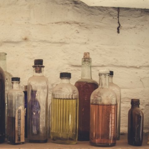 Vintage Glass Bottles Catt Co Museum