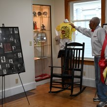 Della Moore at the Grand opening of African American Center for Cultural Development