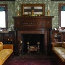 Fireplace inside the Fannie Bartlett House