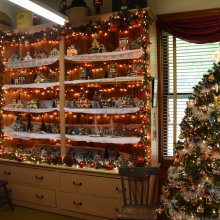Christmas decorations at the Fannie Bartlett House in Olean, NY