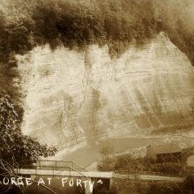 Bridge at Forty c1910 - connects Otto with Persia across south branch of the Cattaraugus Creek