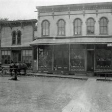 South Main Street in Otto c1900 before the fire of 1904 destroyed these buildings