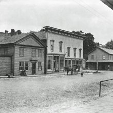 Main Street in Otto NY c1900 before the fire of 1904 