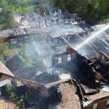 Overhead picture of the fire in 2013