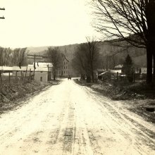 Road down to the Woolen Mill in Otto, NY