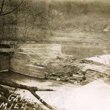 Water gate at the dam