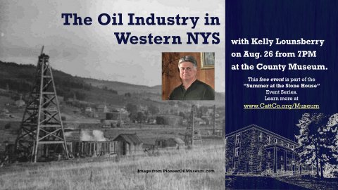 Presentation on The Oil Industry in Western New York State by Kelly Lounsberry on Aug. 26, 2021