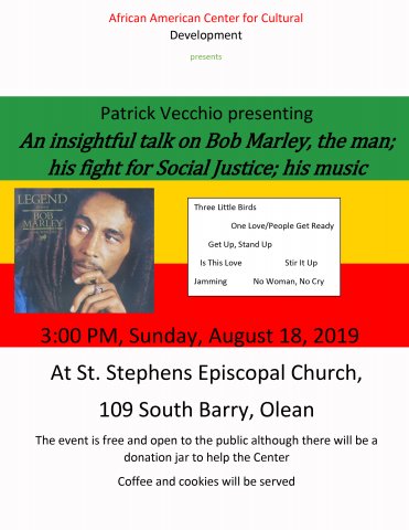 Bob Marley presentation for the African American Center 