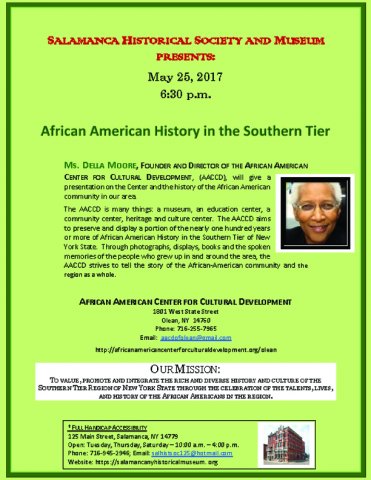 African American History In the Southern Tier