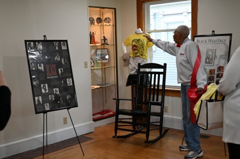 Della Moore at the Grand opening of African American Center for Cultural Development