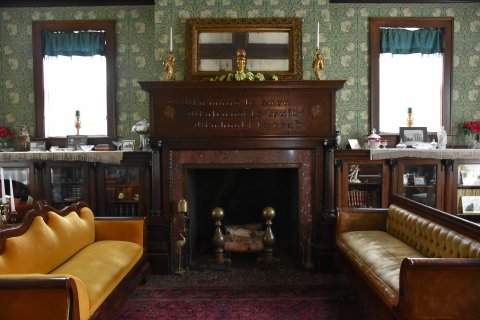 Fireplace inside the Fannie Bartlett House