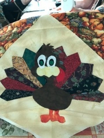 Leon Historical Society Turkey Table Runner Quilt Class 2018