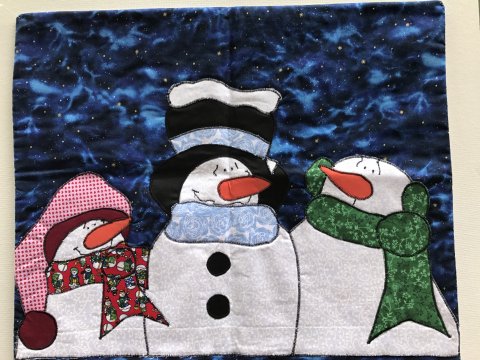 Leon Historical Society's Snowman Door Hanging Quilting Class 2018