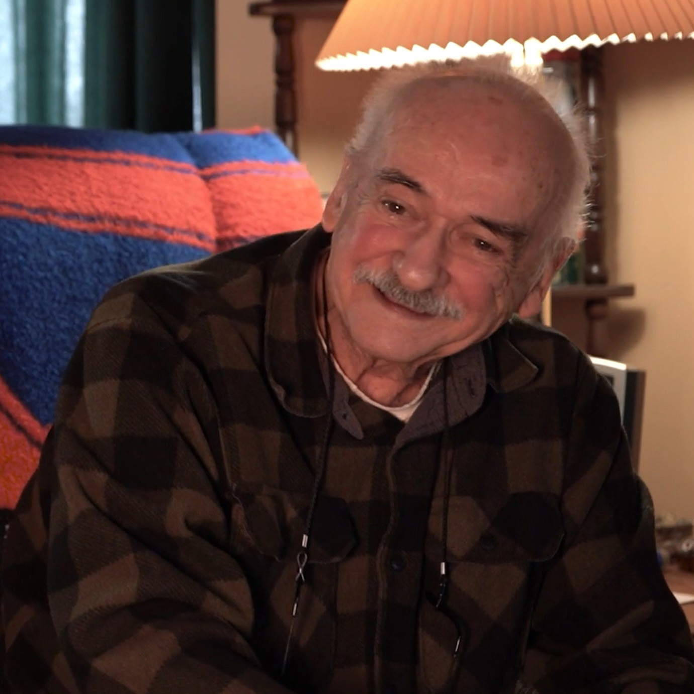 James Armstrong during his stories for Our Veterans, Their Stories